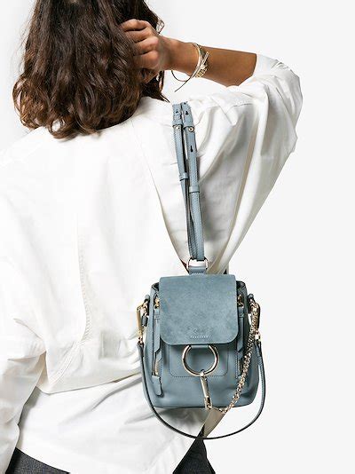 chloe faye backpack dupes|chloe mini faye backpack.